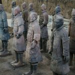 西安兵马俑列队